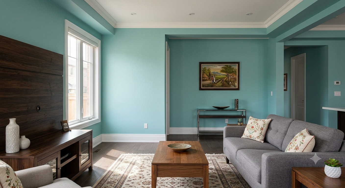 Beautifully finished painted home interior